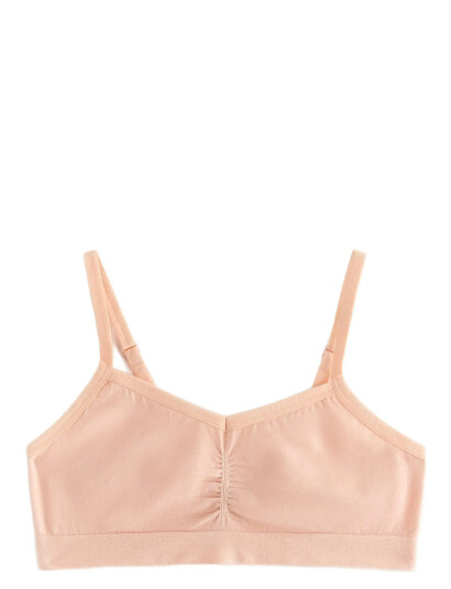 Lindex Top Seamless V Neck Pink 146/152