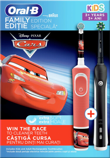 Oral-B Family Edition Pro 700 + Cars elektriske tannbørster DUO