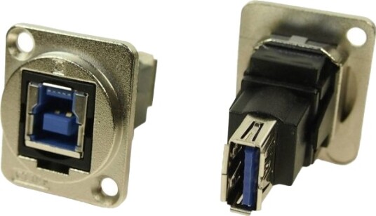 Xlr Adapter Usb B Hann 3.0 Til Usb Hun 3.0 Adapter For Innbygging Cp30206nm Cp30206nm 1 Stk