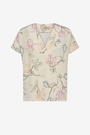 MOS MOSH - Topp mmMargie Leavy Blouse - Natur