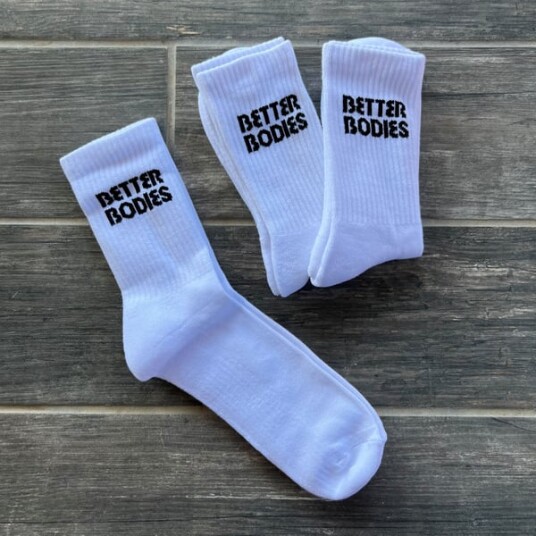 Better Bodies BB crew socks 3 p White / S