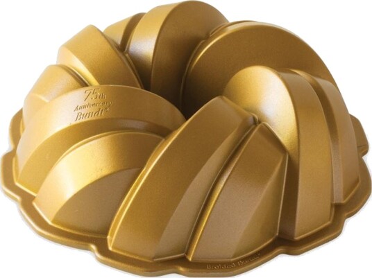 Nordic Ware Bundtform Flettet Design Gull ??? 12 kopper