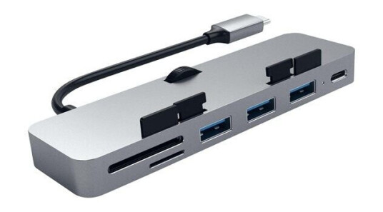 Satechi Aluminum Type C Cl Hub Pro hub 4 porte USB hub 4 porter Grå