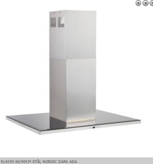 Silverline Nordic Dark Ada 60 cm Fritthengende Ventilator med Belysning og Digital Display Silverline Nordic Dark Ada 60 cm Fritthengende Ventilator med Belysning og Digital Display