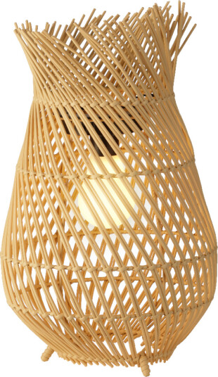 Kaemingk Lanterne Solcelle Rattan Natur H36 Kaemingk Lanterne Solcelle Rattan Natur H36