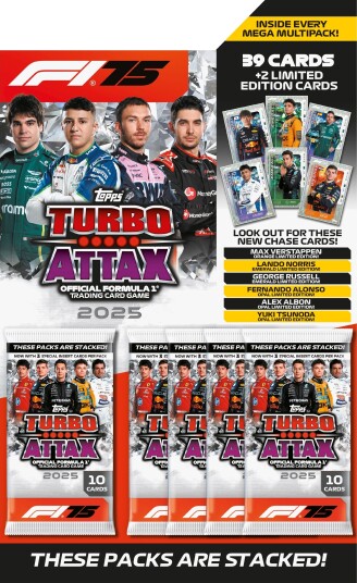 Topps Formula 1 Turbo Attax Mega Multi Pack med samle kort