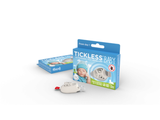 Tickless Flåttjager Baby   Beige/Blå