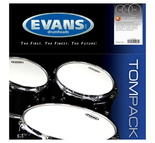 Evans G2 Clear Tompack Standard Etp-G2clr-S