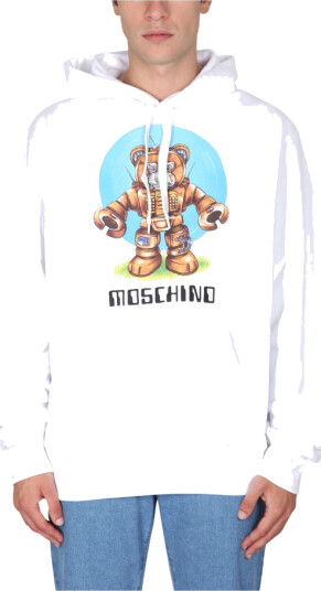 Moschino Herre Gensere & Hettegensere Hvit L,