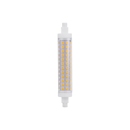 Spl R7S 118mm / 10W dimbar LED pære 1000lm 3000K klart glass keramisk sokkel Dimbar : Dimbar Kulør : Varm Spl R7S 118mm / 10W dimbar LED pære 1000lm 3000K klart glass keramisk sokkel Dimbar : Dimbar Kulør : Varm