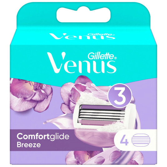 Gillette Barberblad Venus Breeze Comfortglide 4-pk.
