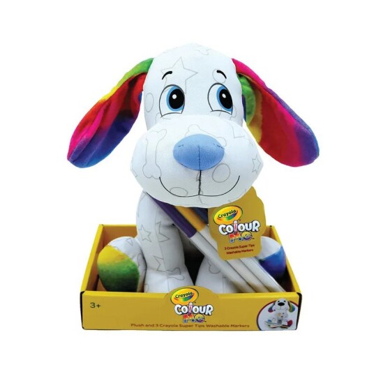 Crayola Colour Me Plysjbamse 23cm - Hund Crayola Colour Me Plysjbamse 23cm - Hund