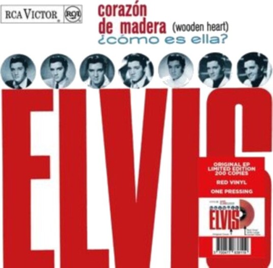 Elvis Presley Corazon De Madera Wooden Heart Uk Vinyl