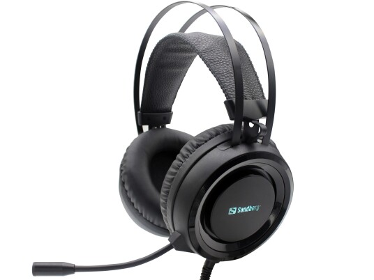 Sandberg Dominator Over-Ear Gaming Headset LED Lys Svart Sandberg Dominator Over-Ear Gaming Headset LED Lys Svart