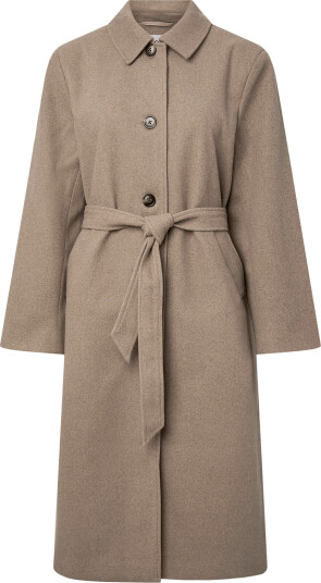 Pieces Pcaya Long Coat Noos Bc Beige S