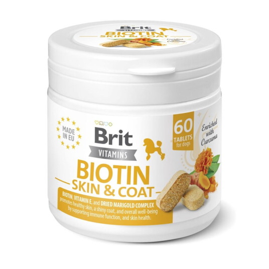 Brit Care Brit Vitamins Biotin Skin & Coat 60 Tabletter Brit Care Brit Vitamins Biotin Skin & Coat 60 Tabletter