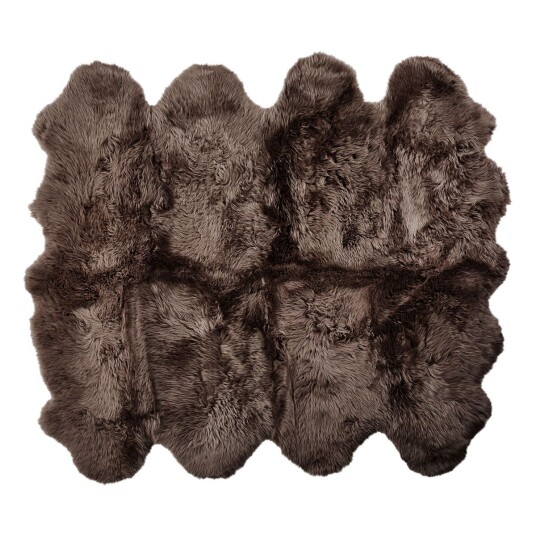 Natures Collection Saueskinnteppe Langhåret New Zealand 180x214 cm Valnøtt Natures Collection Saueskinnteppe Langhåret New Zealand 180x214 cm Valnøtt