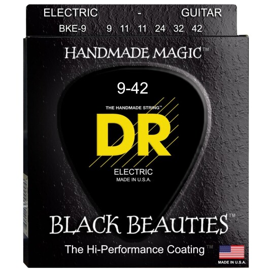 Dr Strings Bke9 Svart Beauties (009-042) Lite - Tite