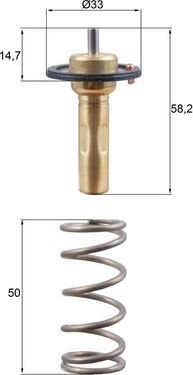 Termostat MAHLE ORIGINAL TX 265 89D Termostat MAHLE ORIGINAL TX 265 89D