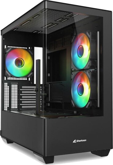 Sharkoon Elite Shark CM100 Svart Tempered Glass
