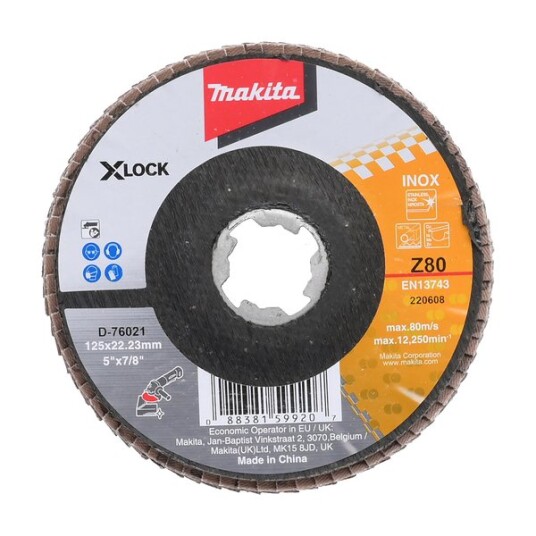 Makita Lamellslipeskive 125 d-76021 x-lock z80