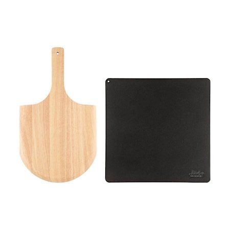 Pizzasett Karbonstål Svart/Furu Pizzasett Karbonstål Svart/Furu