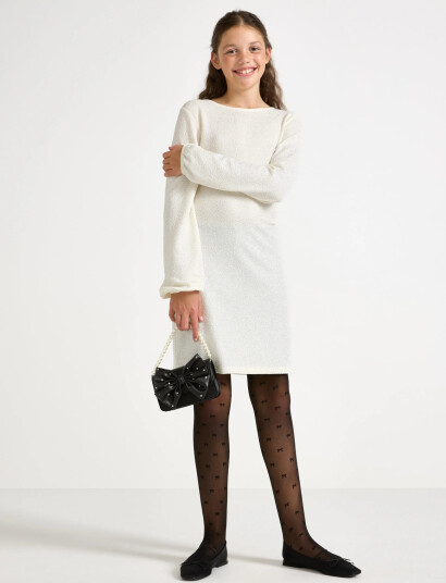 Lindex Kjole Med Sløjfedetalje White 170