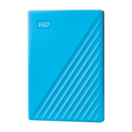 WD My Passport 2 TB Ekstern Harddisk med Kryptering - Blå - USB 3.2 Gen 1