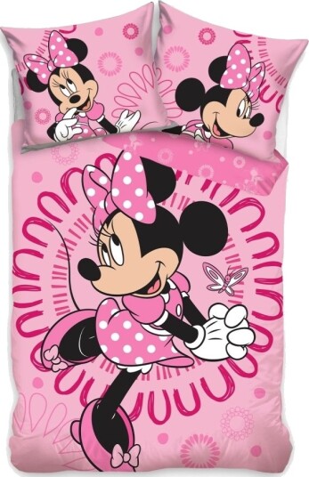 Minnie Mouse Sengetøy 150 X 210 Cm 100 % Bomull