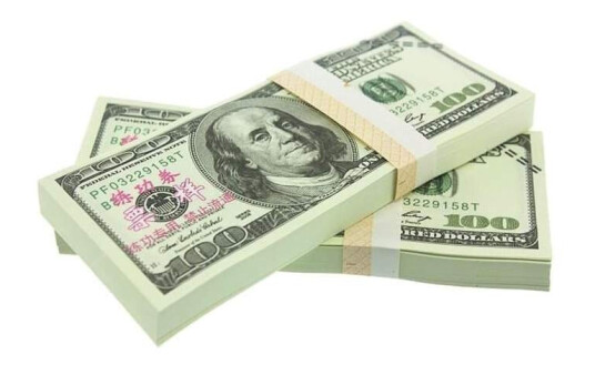Lekepenger - 100 Amerikanske dollar (100 sedler) Lekepenger - 100 Amerikanske dollar (100 sedler)