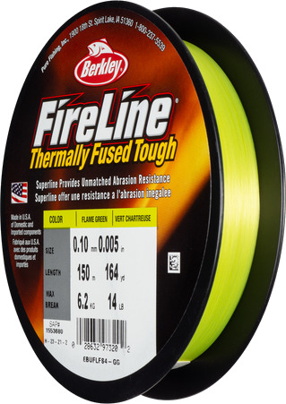 Berkley Fireline 150m Flame Green, multifilament 0,15mm Flame Green
