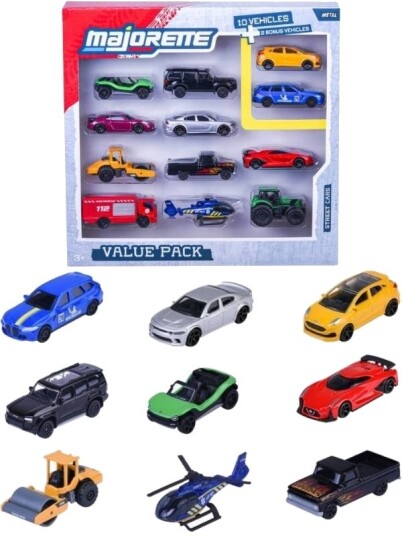Majorette Street Cars 12-Pack Metallbiler