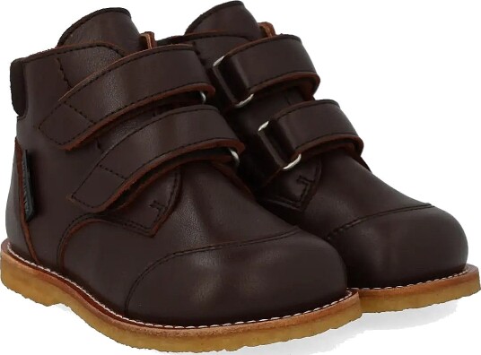 ANGULUS Booties Flat With Velcro Brown 24