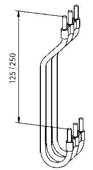 Eaton Serieforbindelse/skinne RVS 3FAS/125 Eaton Serieforbindelse/skinne RVS 3FAS/125