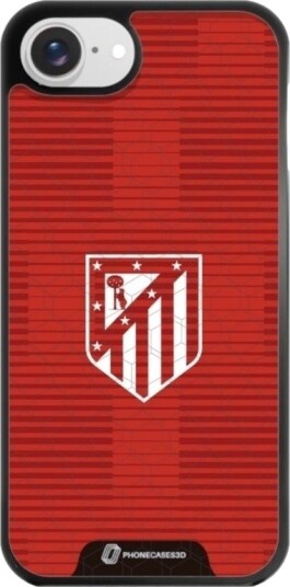 Phonecases3D iPhone 16e Atlético de Madrid 3D mobildeksel, svart