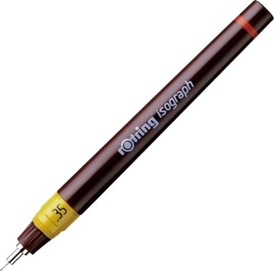 Rotring rOtring Isograph Technical Drawing Pen .35 mm Refillable Fineliner Pen Rotring rOtring Isograph Technical Drawing Pen .35 mm Refillable Fineliner Pen