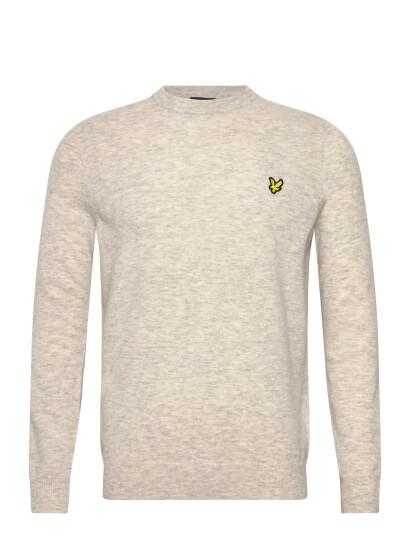 Lyle & Scott Lambswool Blend Crew Neck Jumper - Grey - XXL