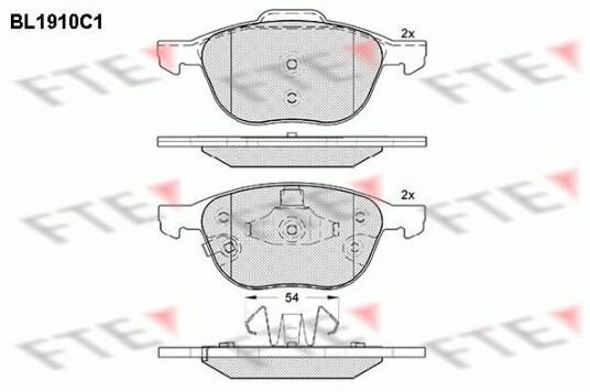 Bremseklosser FTE 9011082 Bremseklosser FTE 9011082
