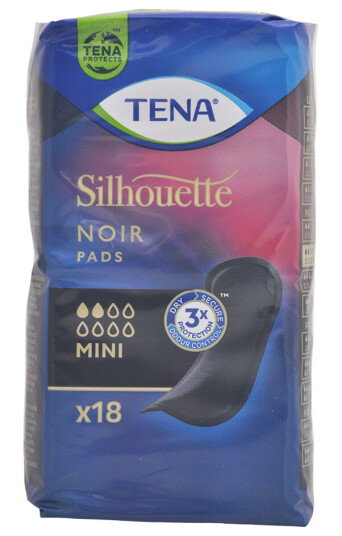 Tena Silhouette Mini Bind Sort 18 Stk