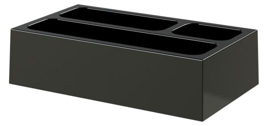 JVD Hotellbrett Orchestro med rom 12x7x3 cm (LxBxH) Svart Rektangulær JVD Hotellbrett Orchestro med rom 12x7x3 cm (LxBxH) Svart Rektangulær
