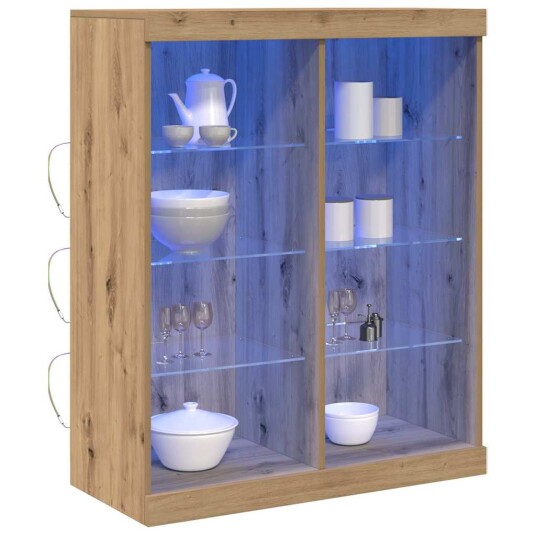 Sideboard med LED Lys Artisan Eik 41x37x100 cm