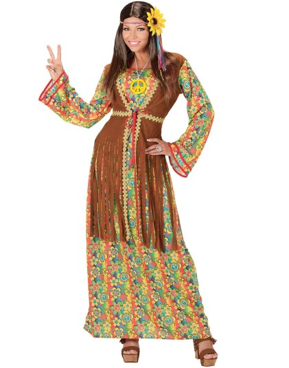 Widmann 60 talls Hippie Babe Damekostyme
