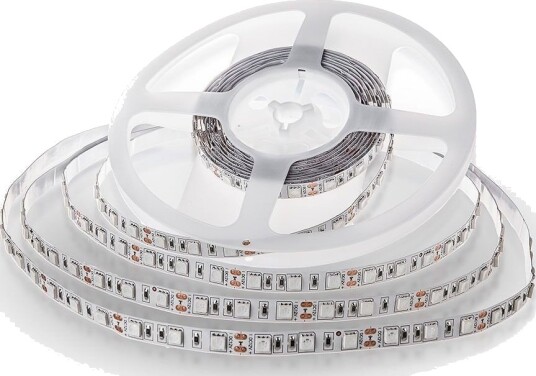V Tac 5m 10,8W/m LED strip 12V DC IP20 60 LED pr. meter Kulør : Kald V Tac 5m 10,8W/m LED strip 12V DC IP20 60 LED pr. meter Kulør : Kald