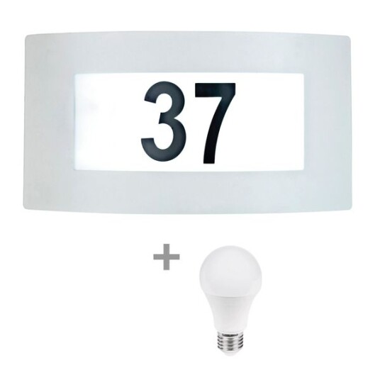 Vegglampe Airam Haaga E27 Hvit + 7W Led pære Vegglampe Airam Haaga E27 Hvit + 7W Led pære