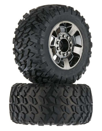 ARRMA AR550035 Ragnarok Tires Glued Black Chrome (2)