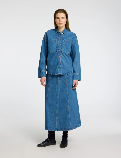 Selected Slfevelyn Ls Shirt - Blue - 40 Selected Slfevelyn Ls Shirt - Blue - 40