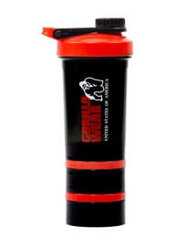 Shaker 2 Go 760 ml, black/red, Gorilla Wear