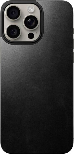 Nomad Horween Skinnetui for iPhone 15 Pro Max (MagSafe) Svart Nomad Horween Skinnetui for iPhone 15 Pro Max (MagSafe) Svart
