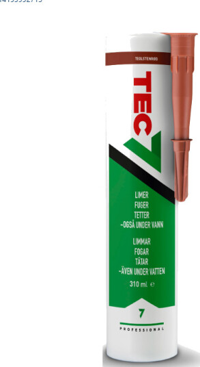 Tec7 Monteringslim Og Fugemasse Teglsteinsrød 310ml