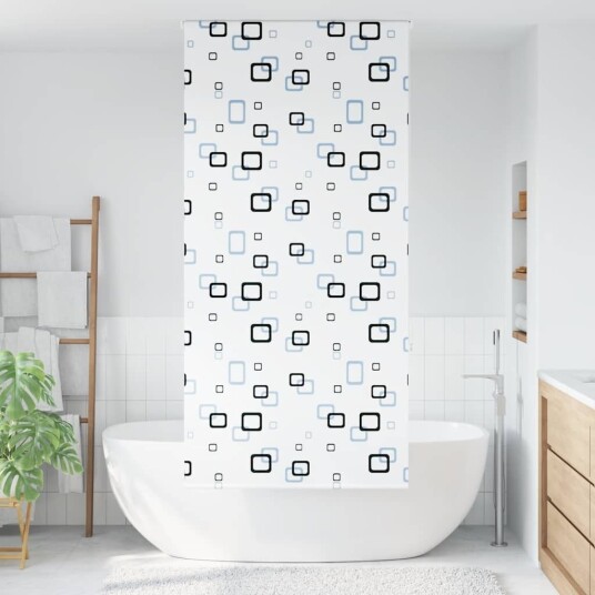 Dusjrullgardin 110x240 cm Stoff Bredde 106 cm